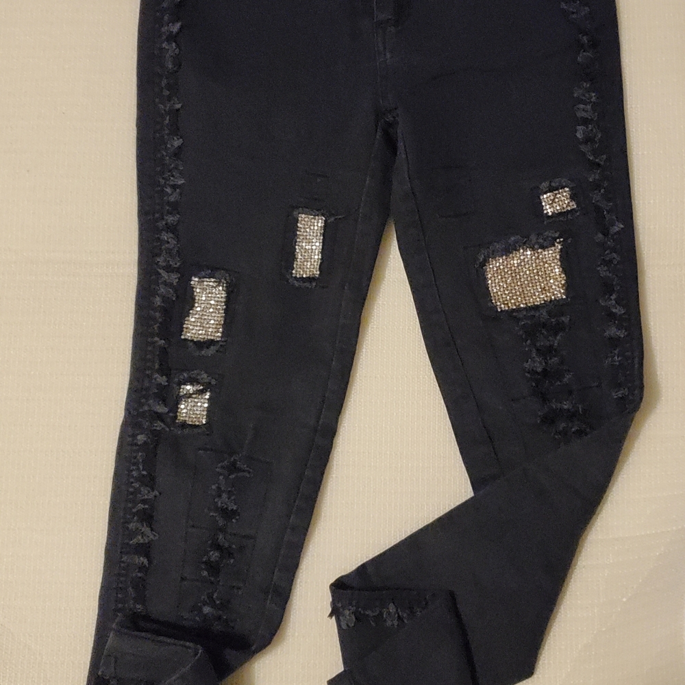 Fringed Denim Pant